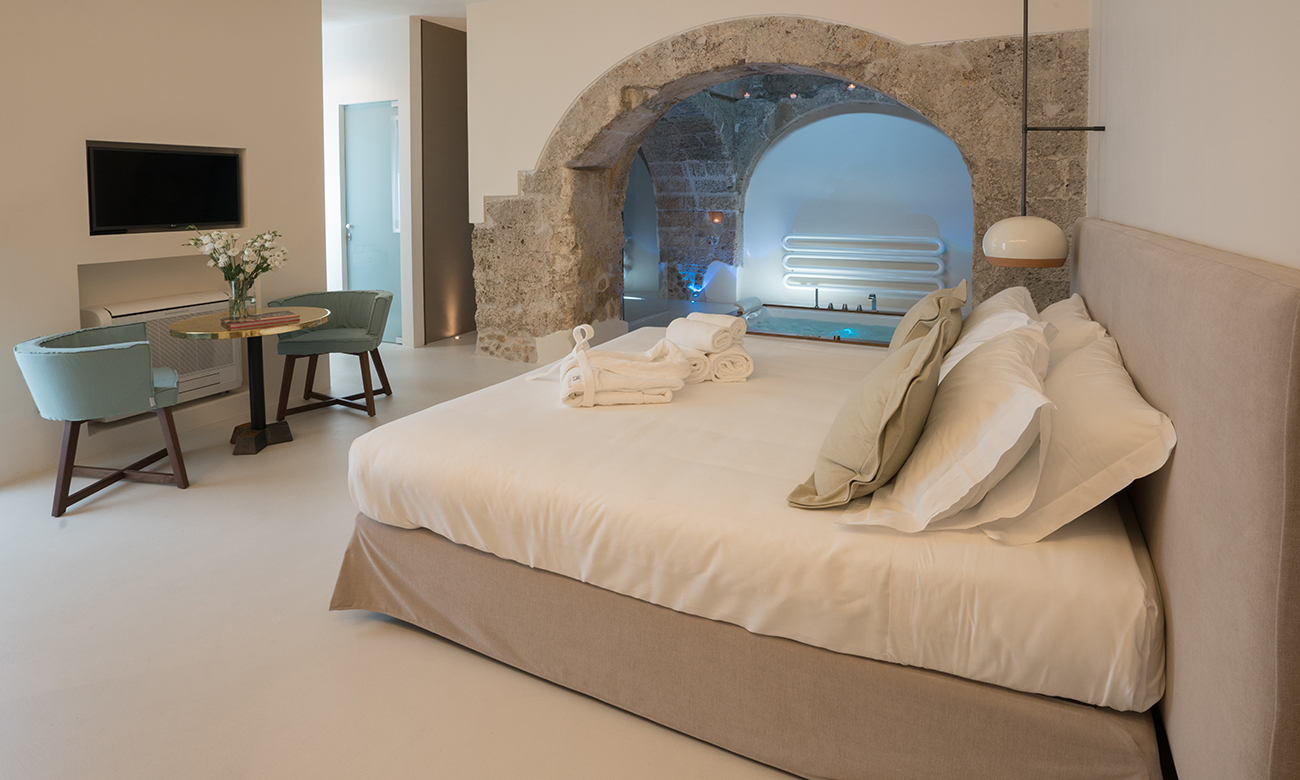 Masseria Amastuola: Suite con vasca idromassaggio