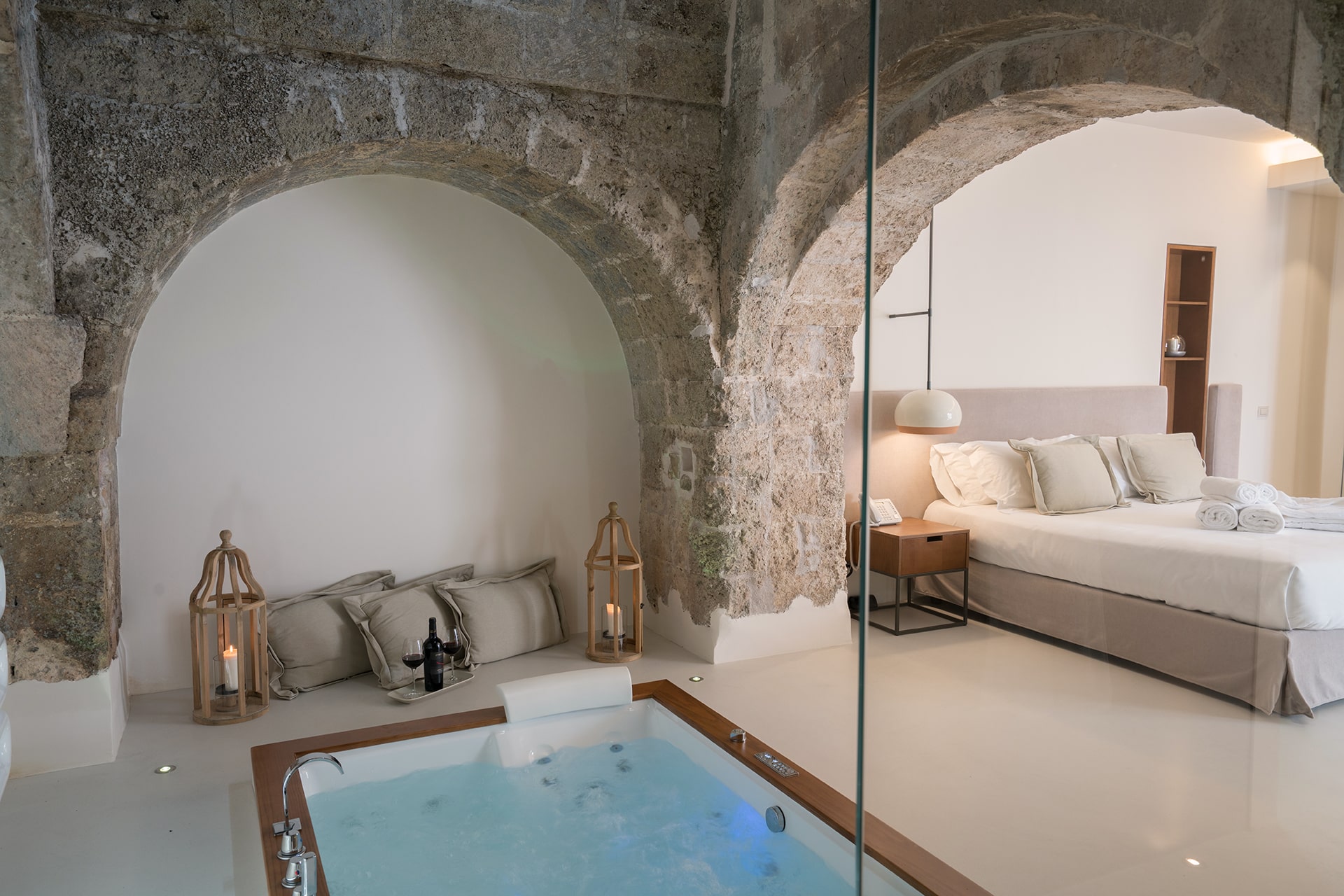 Masseria Amastuola: Suite con vasca idromassaggio